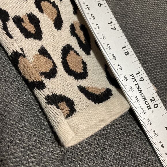 Croft & Barrow Leopard Print Open‎ Front Cardigan Sweater Women's Petite Medium - Picture 7 of 7